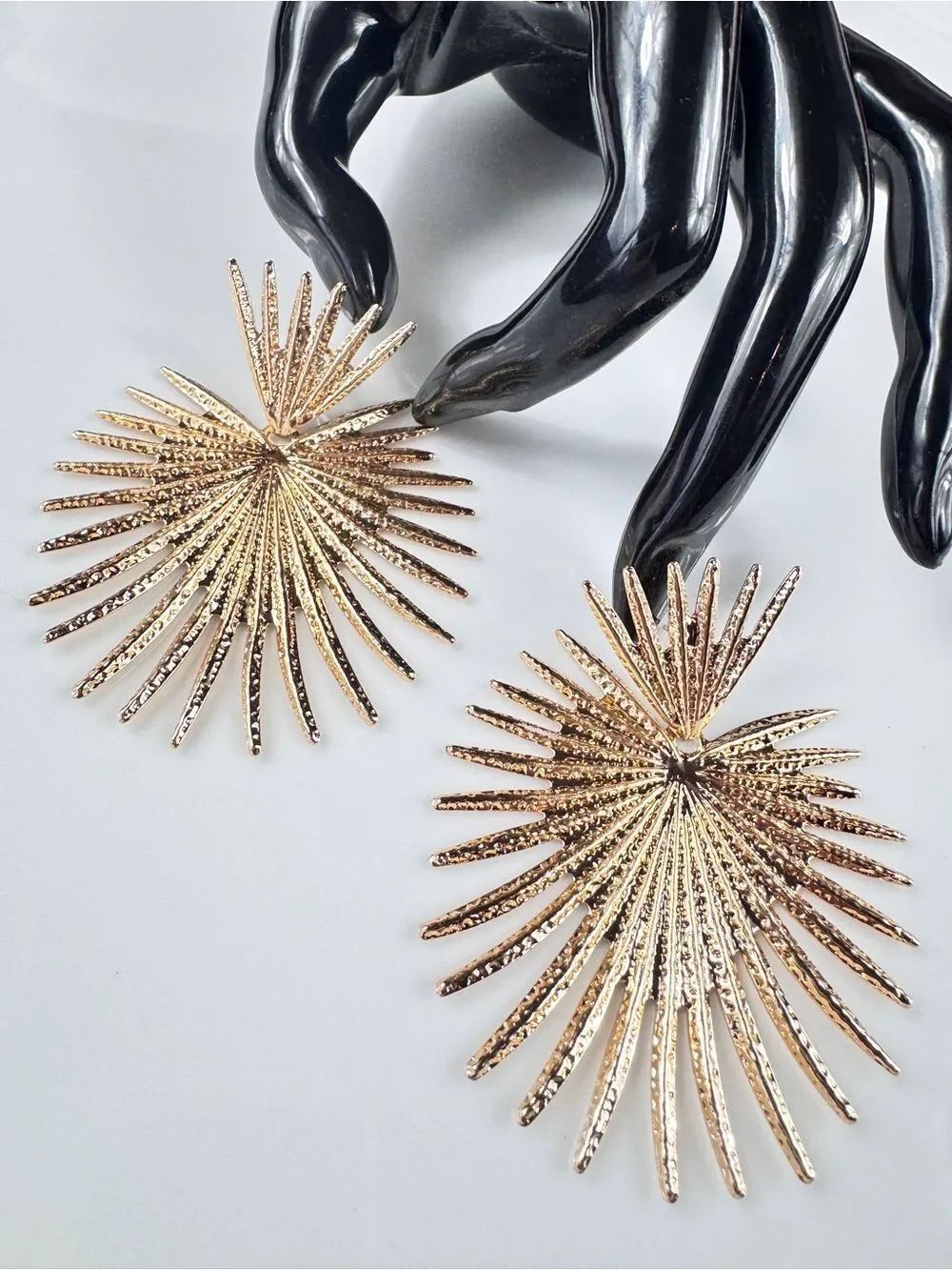 Zara Gold Sunburst Post Earrings
